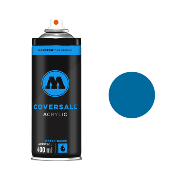 фото Аэрозольная краска molotow coversall water based 400 мл tulip blue синяя