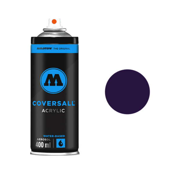 Аэрозольная краска Molotow Coversall Water Based 400 мл crazy plum фиолетовая