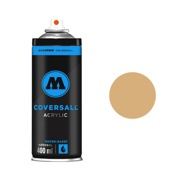 фото Аэрозольная краска molotow coversall water based 400 мл milk coffee бежевая