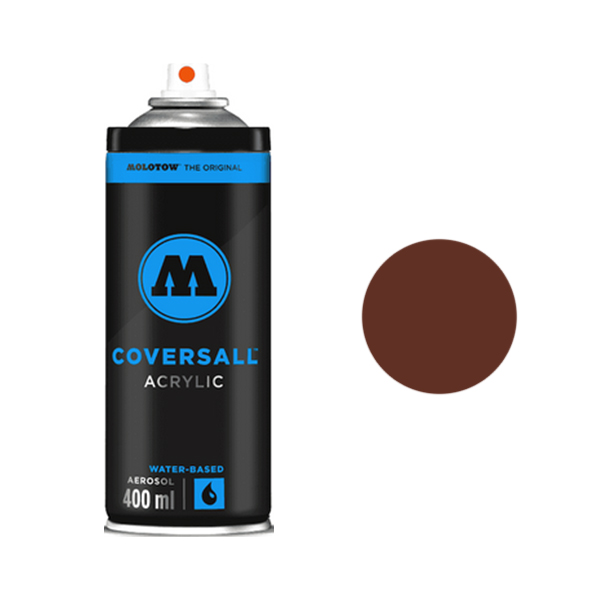 фото Аэрозольная краска molotow coversall water based 400 мл hazelnut коричневая