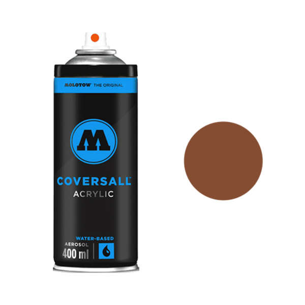 фото Аэрозольная краска molotow coversall water based 400 мл beige brown для дизайна