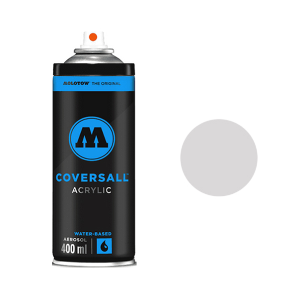 фото Аэрозольная краска molotow coversall water based 400 мл marble серая