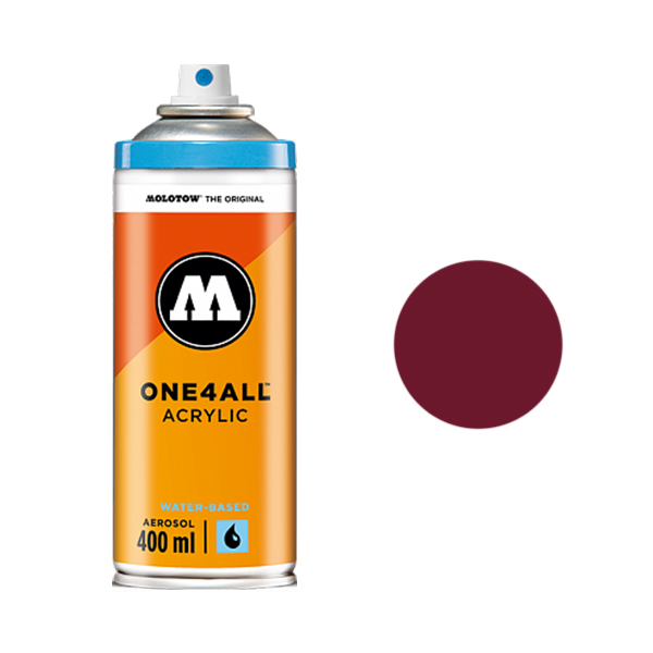 фото Аэрозольная краска molotow one4all 400 мл burgundy red бордовая