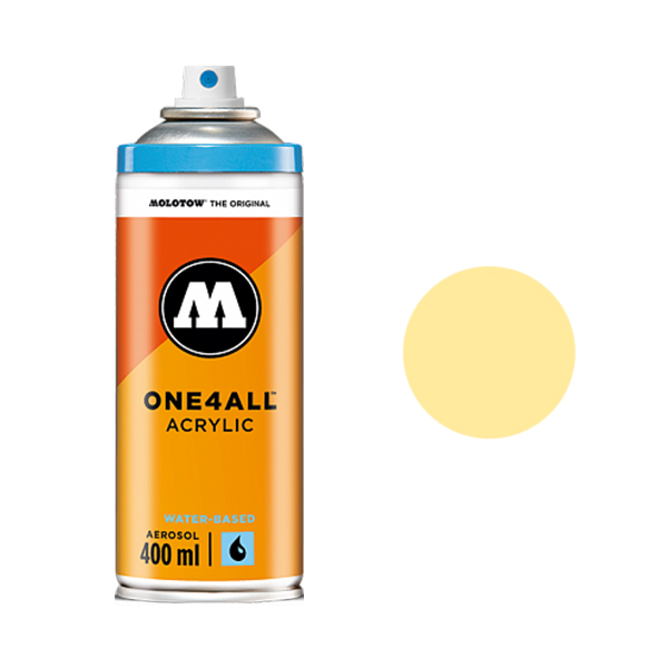 фото Аэрозольная краска molotow one4all 400 мл vanilla pastel желтая