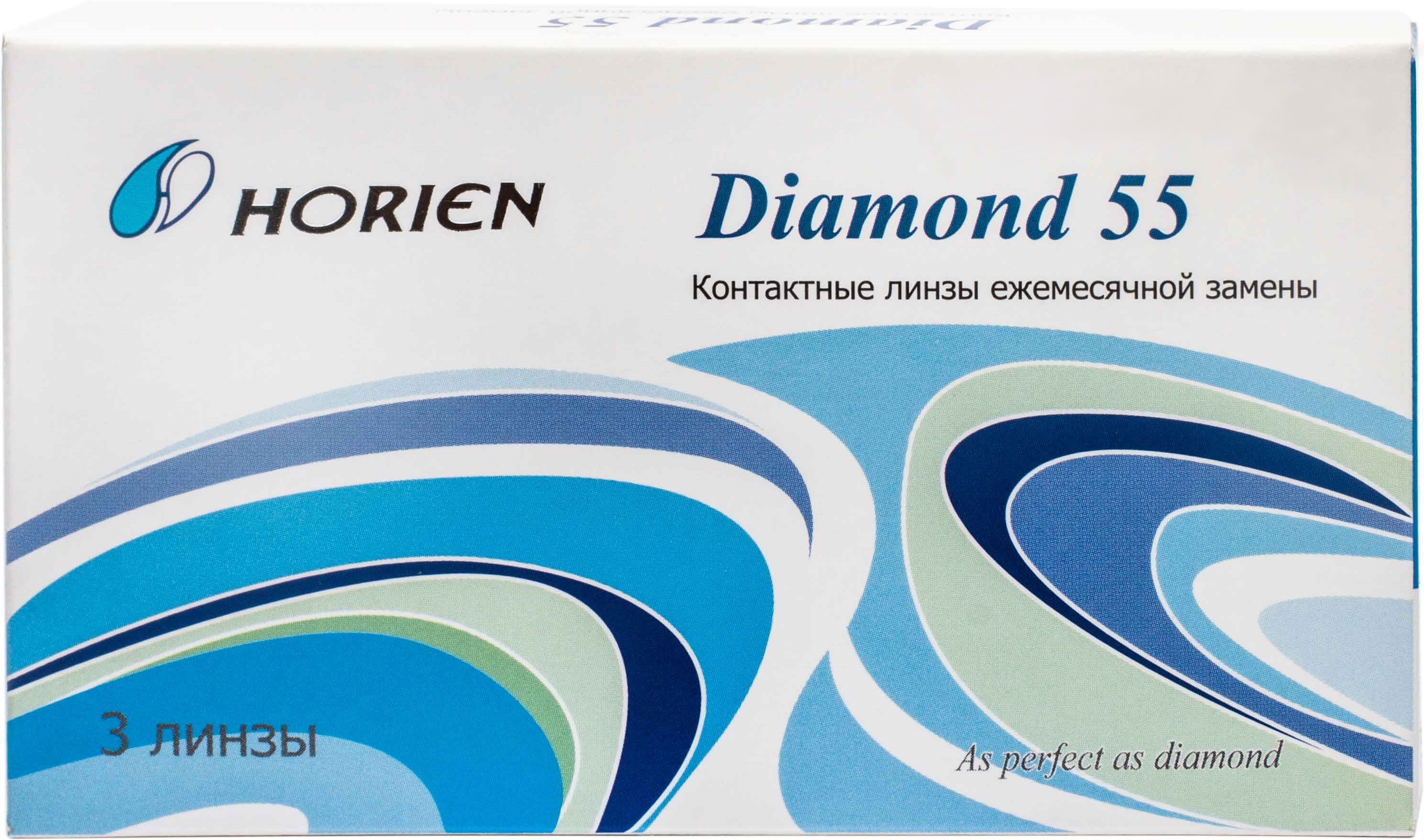 Контактные линзы Diamond 55 3 линзы R 86 -375 910₽