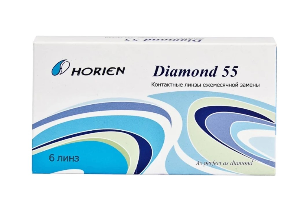 Купить Контактные линзы Diamond 55 6 линз R 8, 6 -4, 25, Horien