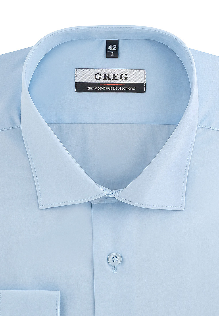 Рубашка мужская Greg 210/139/1274/ZV_GB голубая 39