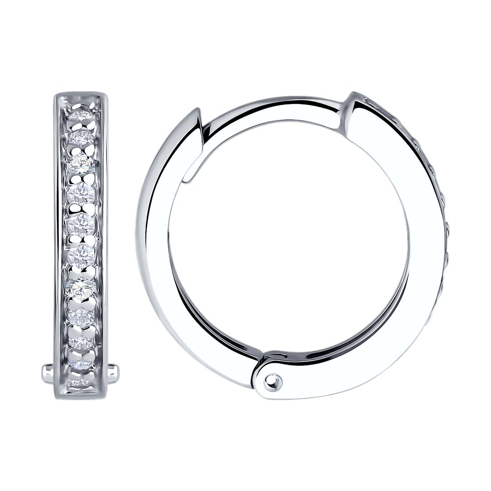 

Серьги из серебра SOKOLOV 94026678, фианит, 94026678
