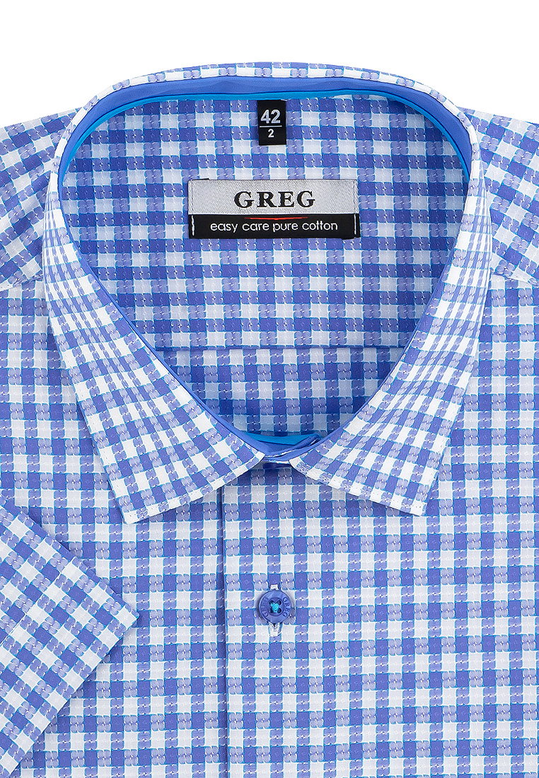 Рубашка мужская Greg 215/201/3319/ZS/C/1p голубая 39