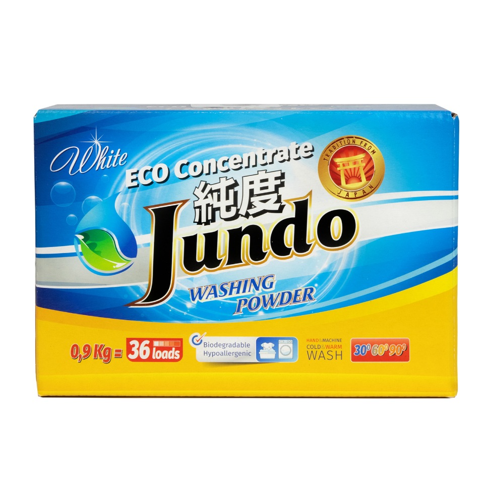 

Экологичный порошок Jundo White для стирки белого белья 36 стирок 900 г