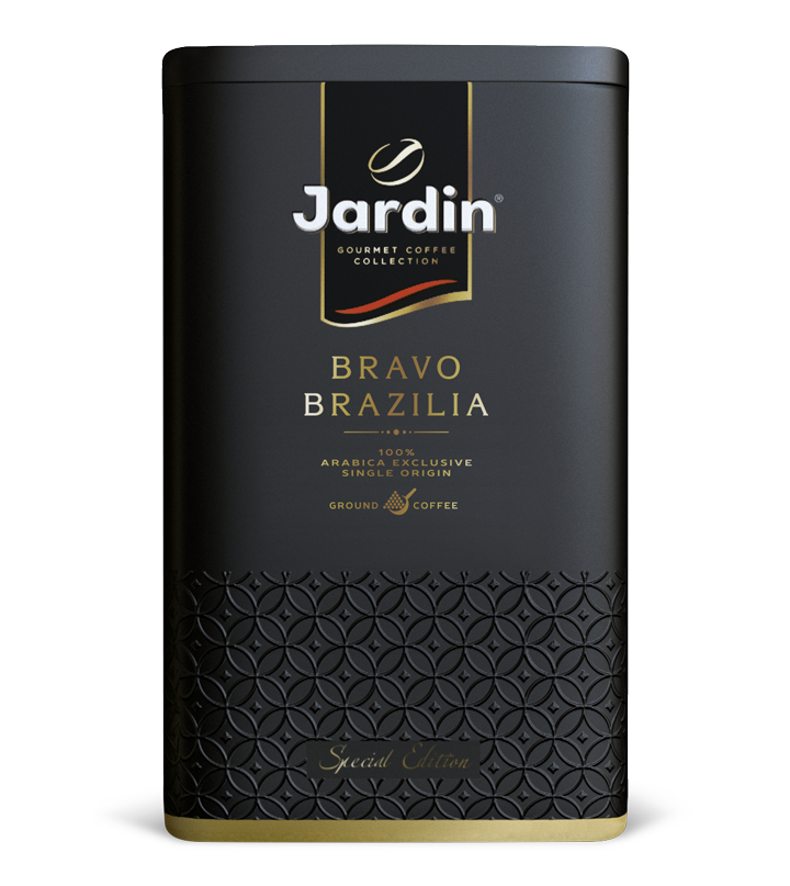 

Кофе молотый Jardin Bravo Brazilia в жестяной банке