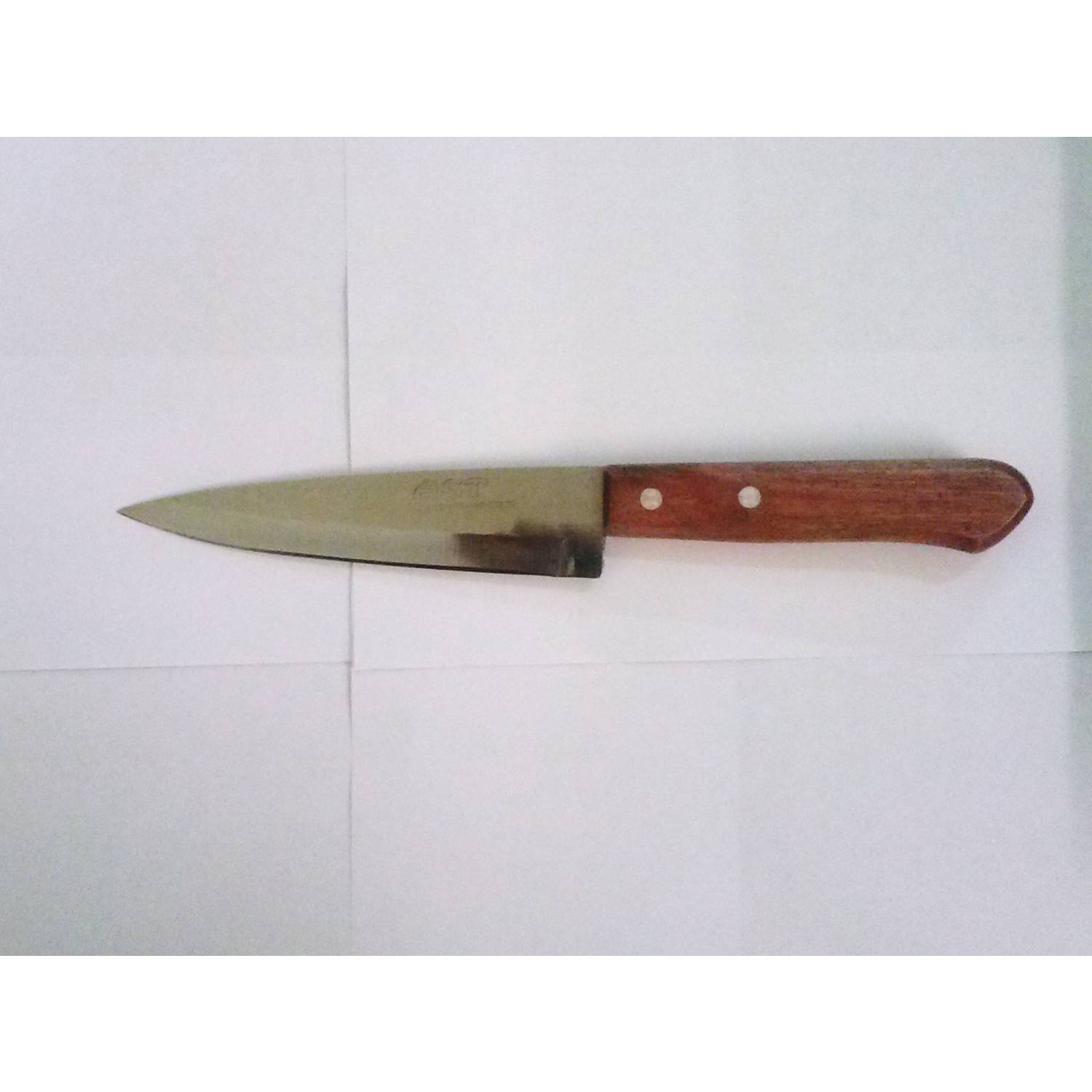фото Нож №06 (разделочный) с дерев ручкой, лезвие 15,6см, 6 ast