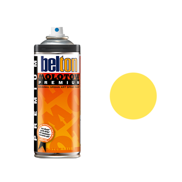 фото Аэрозольная краска molotow premium 400 мл zinc yellow желтая