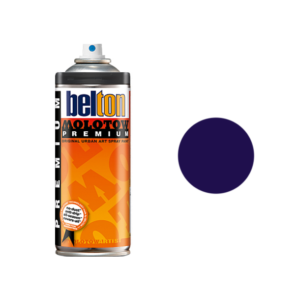 Аэрозольная краска Molotow Premium 400 мл black violet фиолетовая