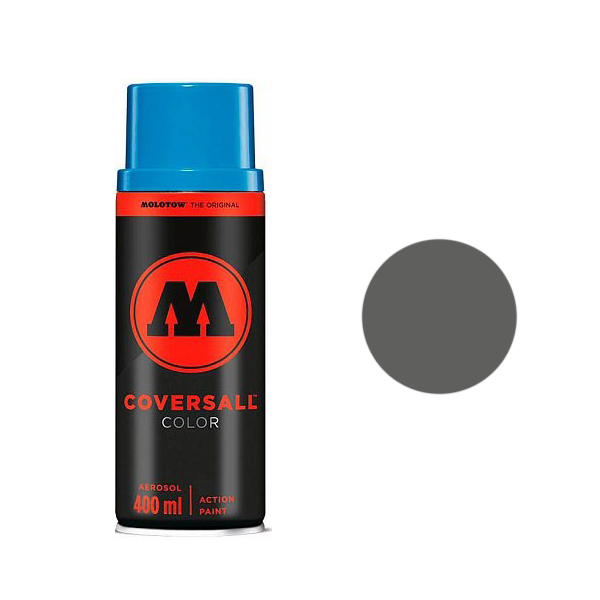 

Аэрозольная краска Molotow Coversall Color 400 мл dark grey neutral серая, Серый, Coversall Color 400 мл #102 dark grey neutral 348102