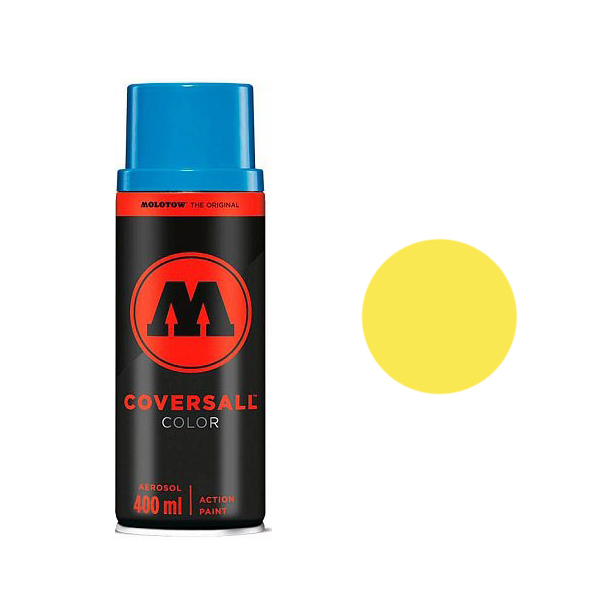 фото Аэрозольная краска molotow coversall color 400 мл cadmium yellow h.o. желтая