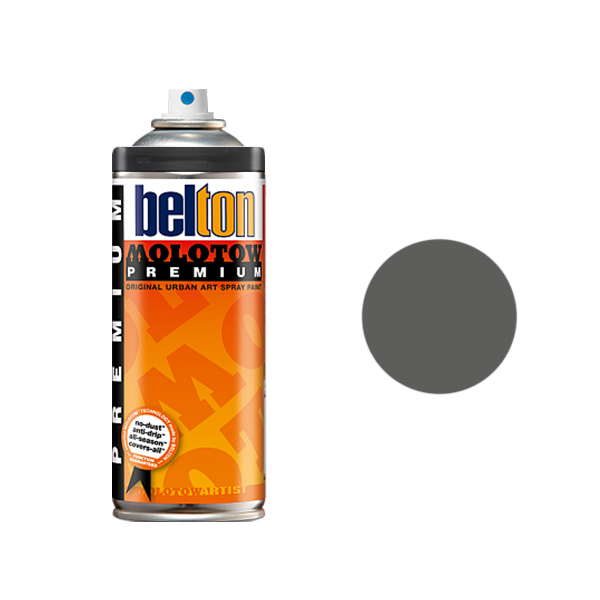 Аэрозольная краска Molotow Premium 400 мл black grey light серая