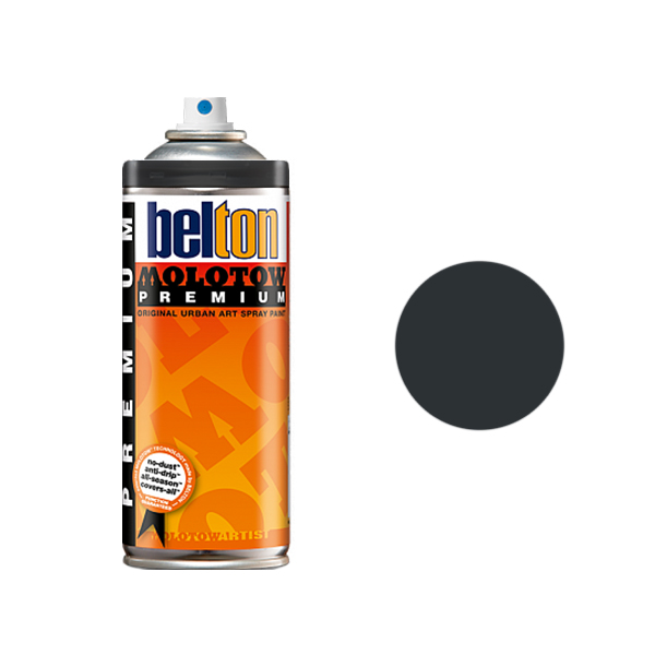 Аэрозольная краска Molotow Premium 400 мл anthracite grey dark черная серая