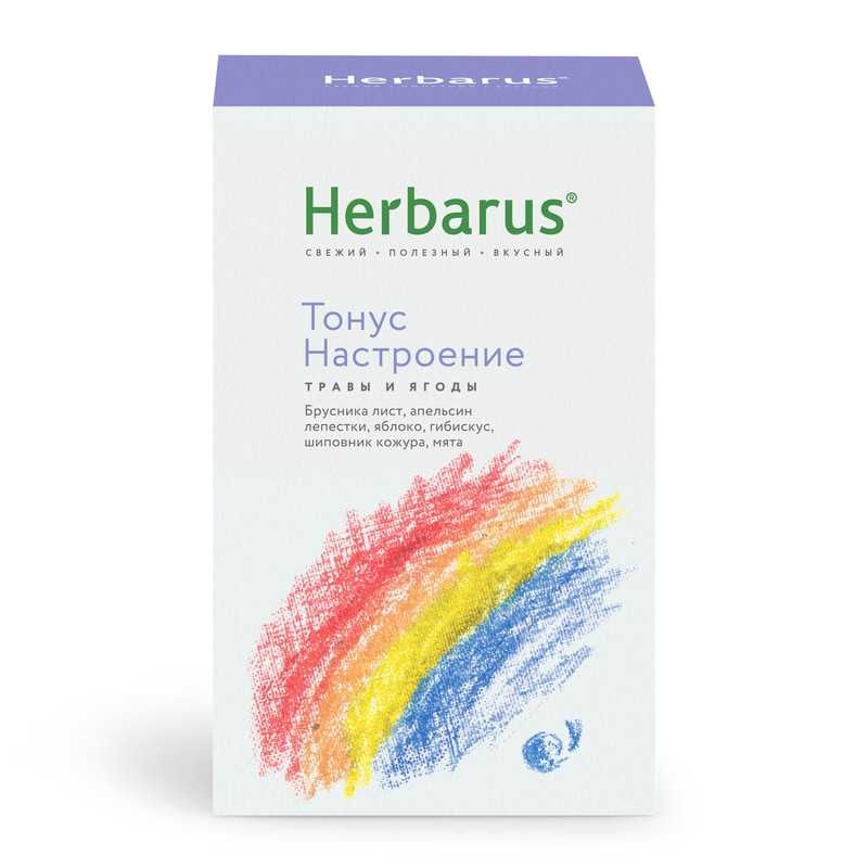 Чайный напиток Herbarus, Тонус-Настроение, листовой, 50 г.