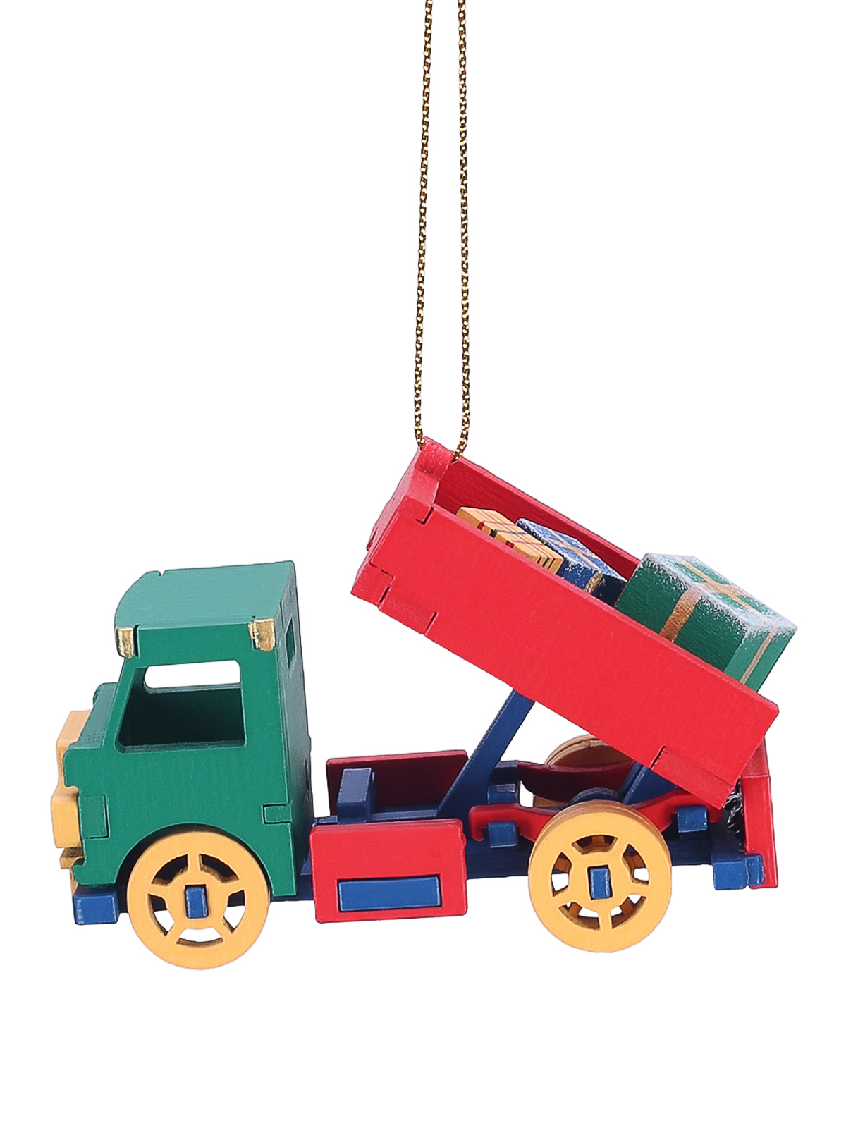 Елочная игрушка Машинка Wood-souvenirs Грузовичок 6029 T04733 1 шт. разноцветный