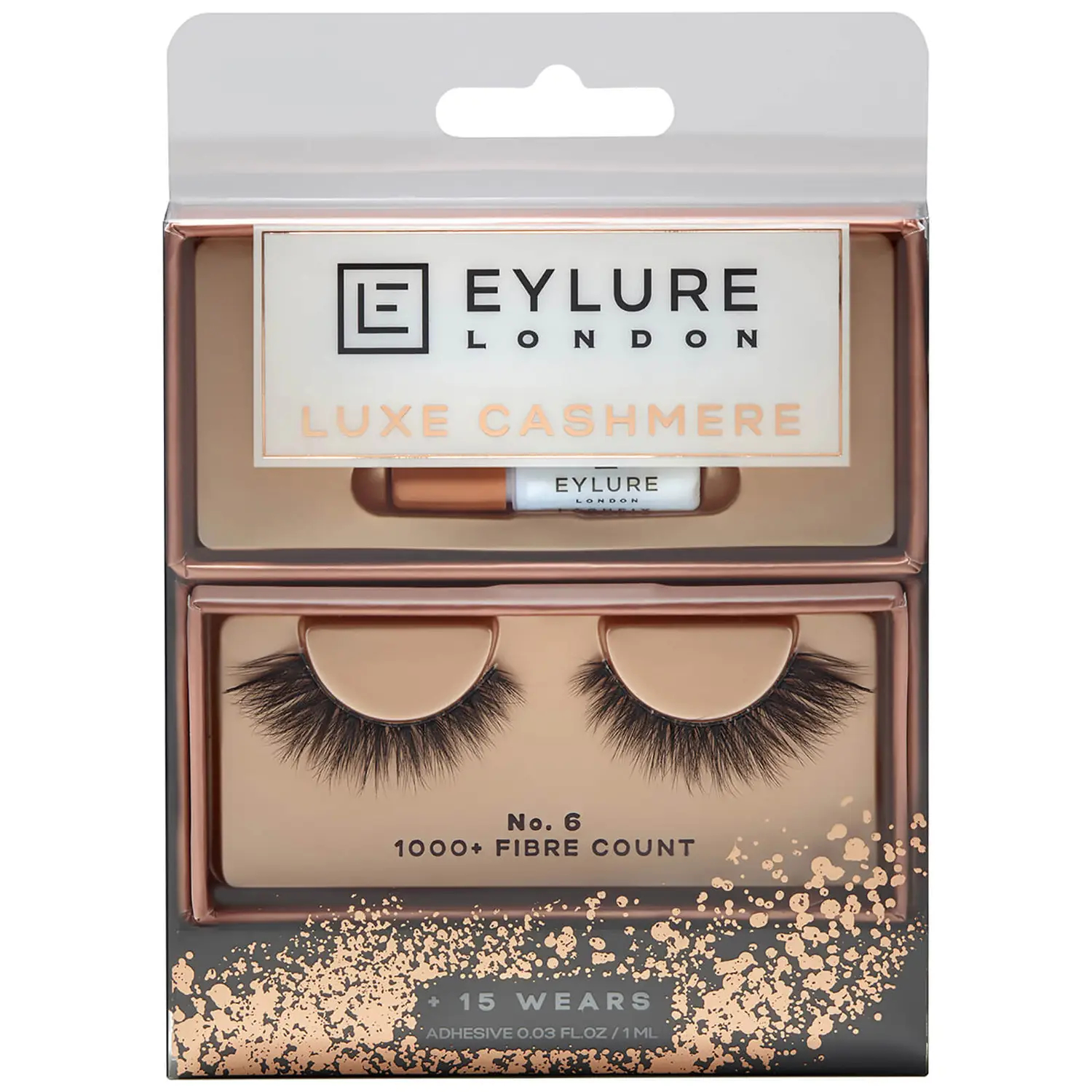 

Ресницы накладные Eylure Luxe Cashmere 6 1 пара, Черный