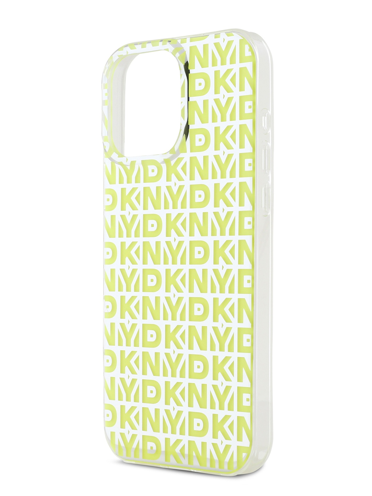 

Чехол DKNY для iPhone 16 Pro Max двухслойный с принтом IML, желтый