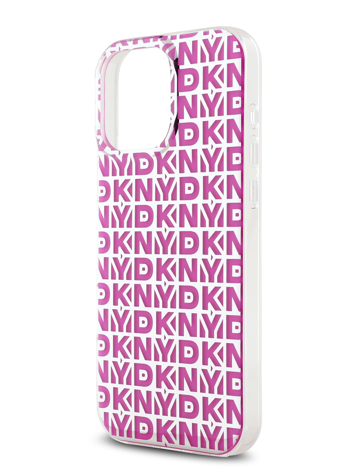 

Чехол DKNY для iPhone 16 Pro Max двухслойный с принтом IML, розовый