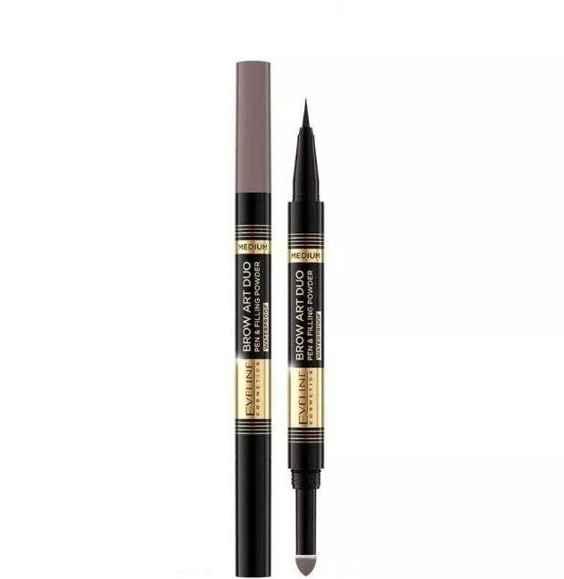 Маркер для бровей EVELINE Brow Art Duo ультратонкий водостойкий тон 02 9 г 624₽