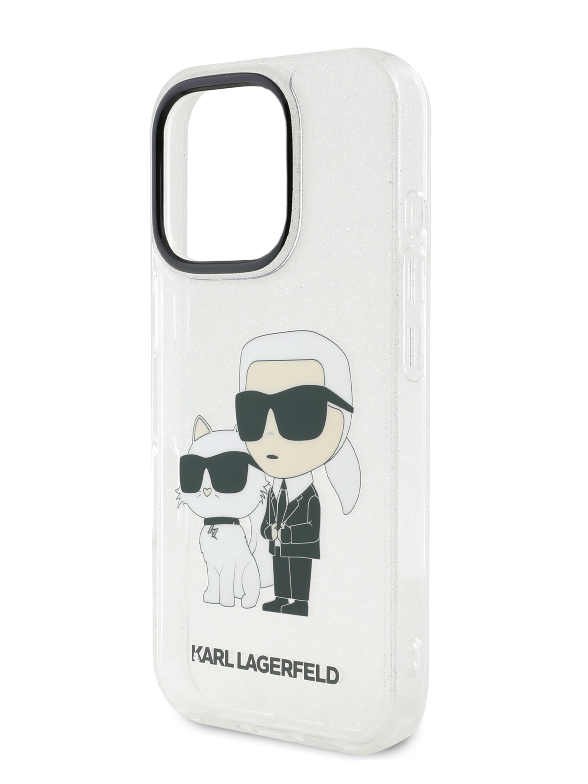 

Чехол Karl Lagerfeld для iPhone 16 Pro с принтом IML Karl & Choupette, прозрачный