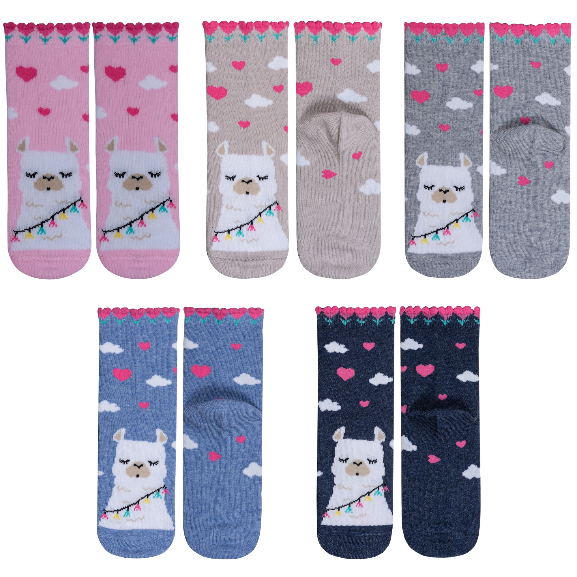 

Носки для девочек Rusocks 5-Д3-13047 цв. розовый; бежевый; серый; синий р. 24, 5-Д3-13047