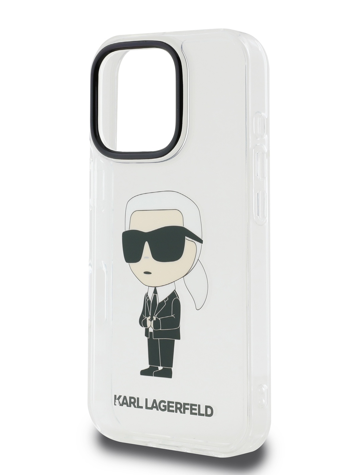 

Чехол Karl Lagerfeld для iPhone 16 Pro с принтом IML Karl Ikonik, прозрачный