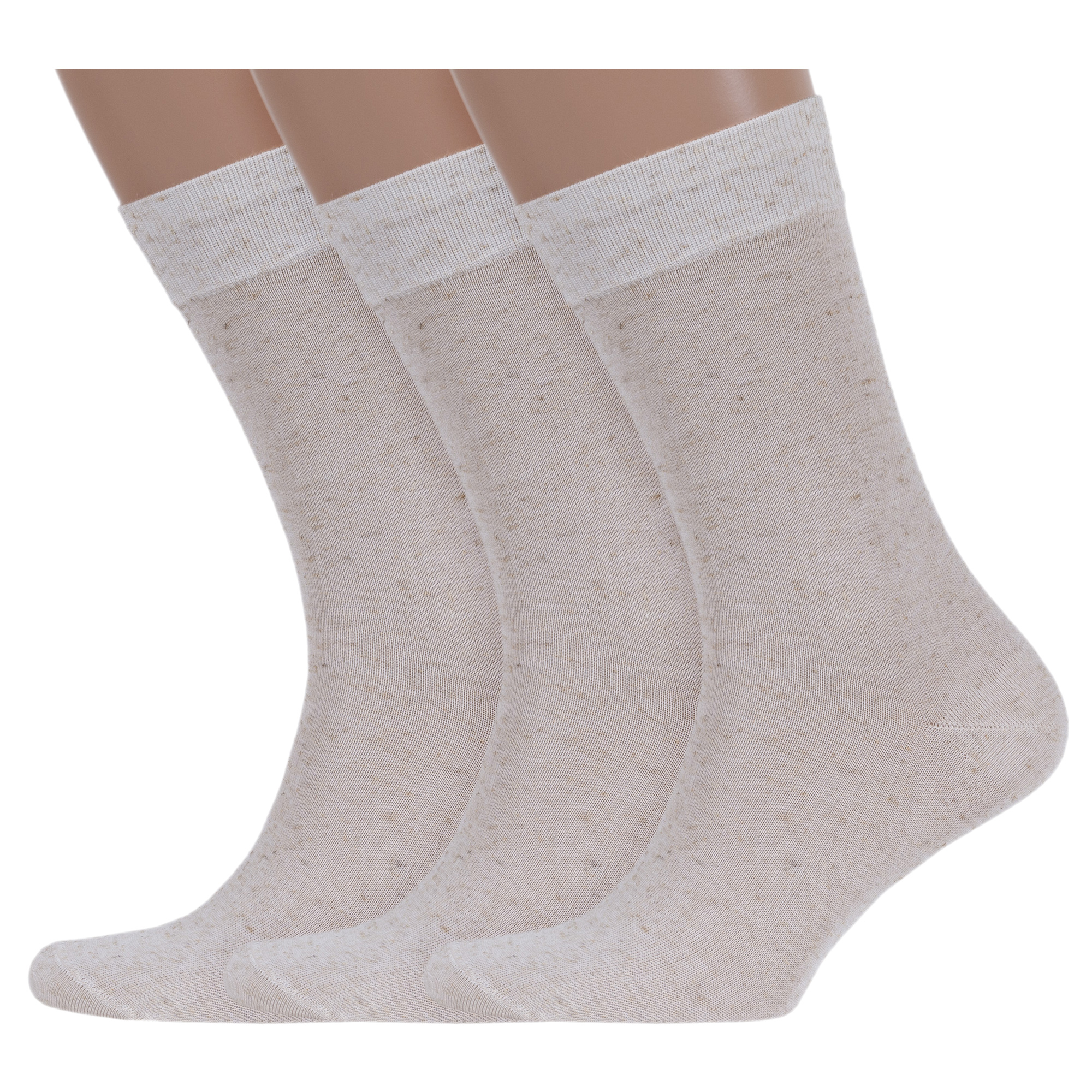 Комплект носков мужских LorenzLine 3-К26/7 бежевых 27