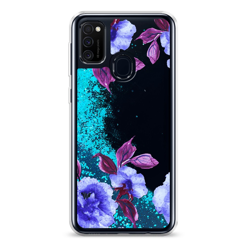 

Жидкий чехол с блестками "Цветочная фантазия 5" на Samsung Galaxy M30s, 29893-1