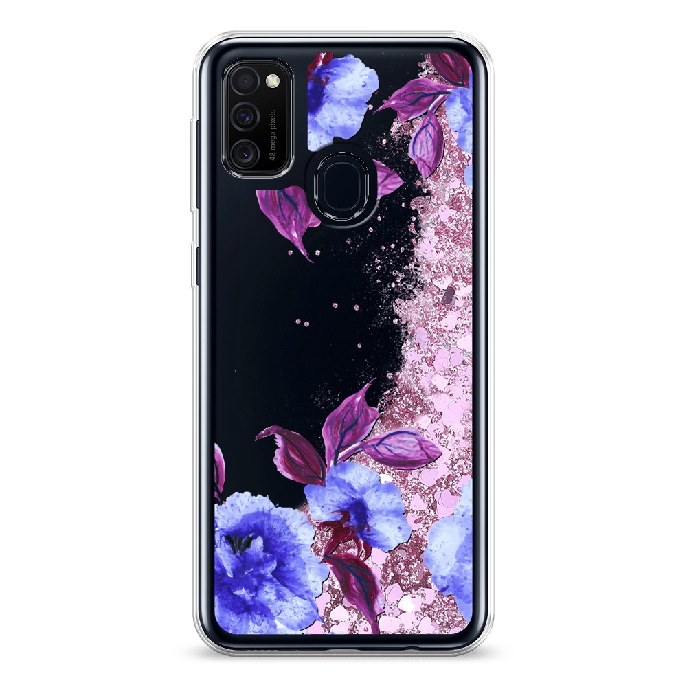 

Жидкий чехол с блестками "Цветочная фантазия 5" на Samsung Galaxy M30s, 29894-1