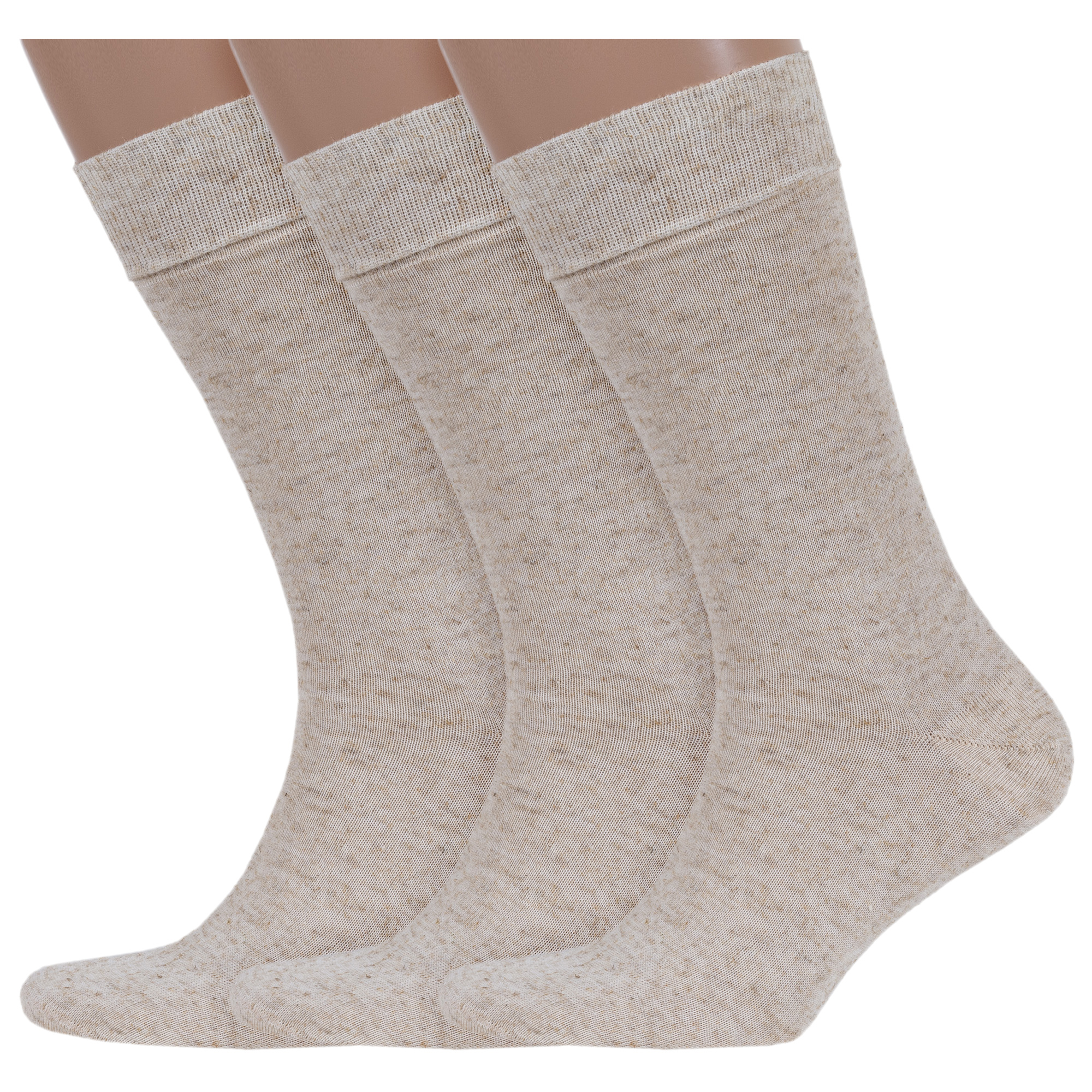 Комплект носков мужских LorenzLine 3-К1/11лен бежевых 27