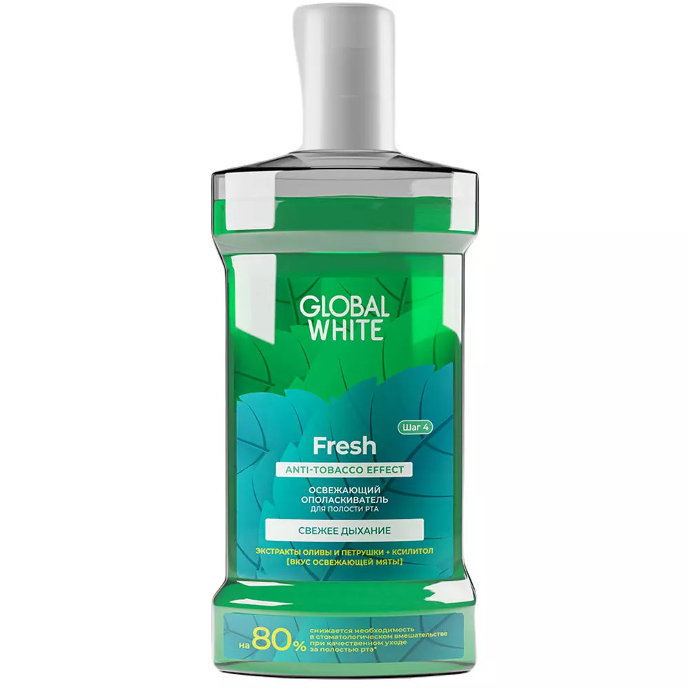 

Ополаскиватель для полости рта Global White освежающий, 300 мл