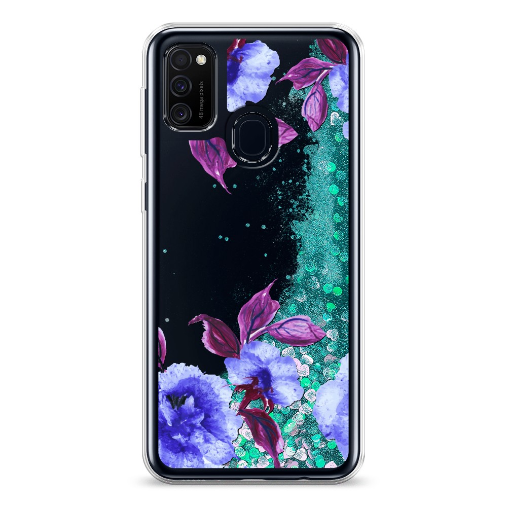 

Жидкий чехол с блестками "Цветочная фантазия 5" на Samsung Galaxy M30s, 29895-1