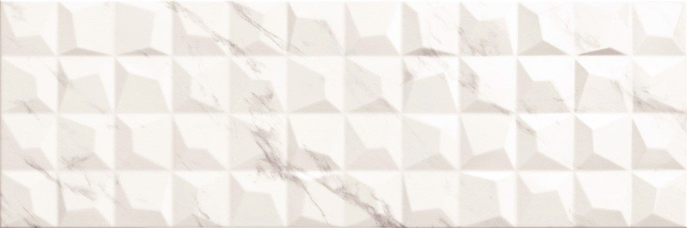 фото Плитка goetan luxury relieve prisma white 30x90 1.35 м2