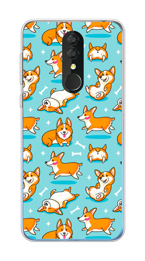

Чехол Awog на Alcatel 3 5053Y (2019) / Алкатель 3 5053Y (2019) "Веселые корги", Разноцветный, 170550-2