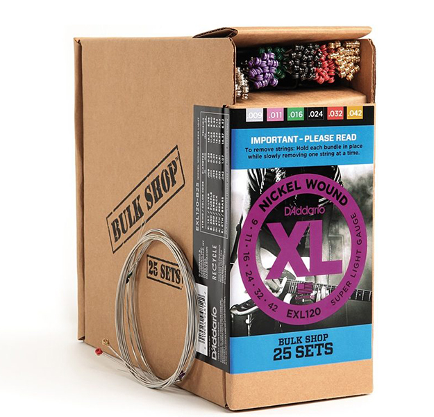 

Струны для электрогитары D'Addario,25 компл.,Super Light, 9-42, EXL120-B25 XL Nickel