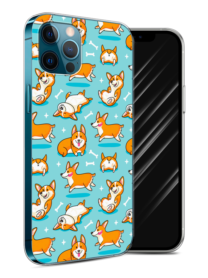 

Чехол Awog на Apple iPhone 12 Pro / Айфон 12 Pro "Веселые корги", Разноцветный, 12850-2