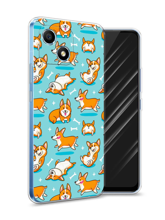 

Чехол Awog на Honor Play 30 "Веселые корги", Разноцветный, 6108750-2