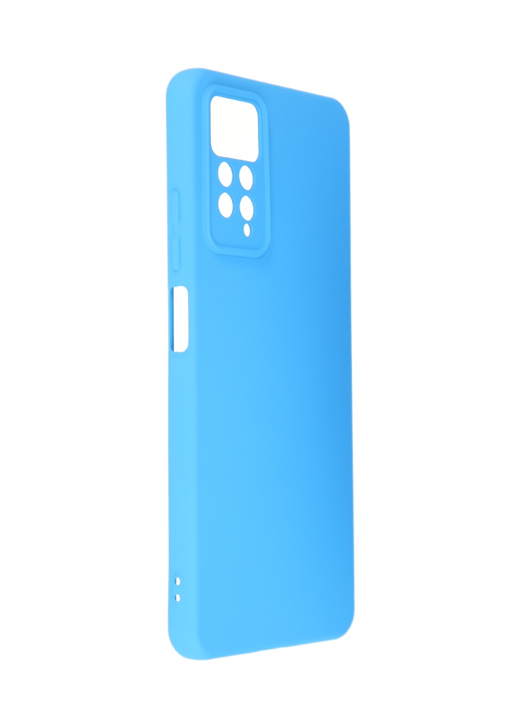 фото Чехол neypo для xiaomi redmi note 11 pro silicone case 2.0mm blue-light blue nsc49545