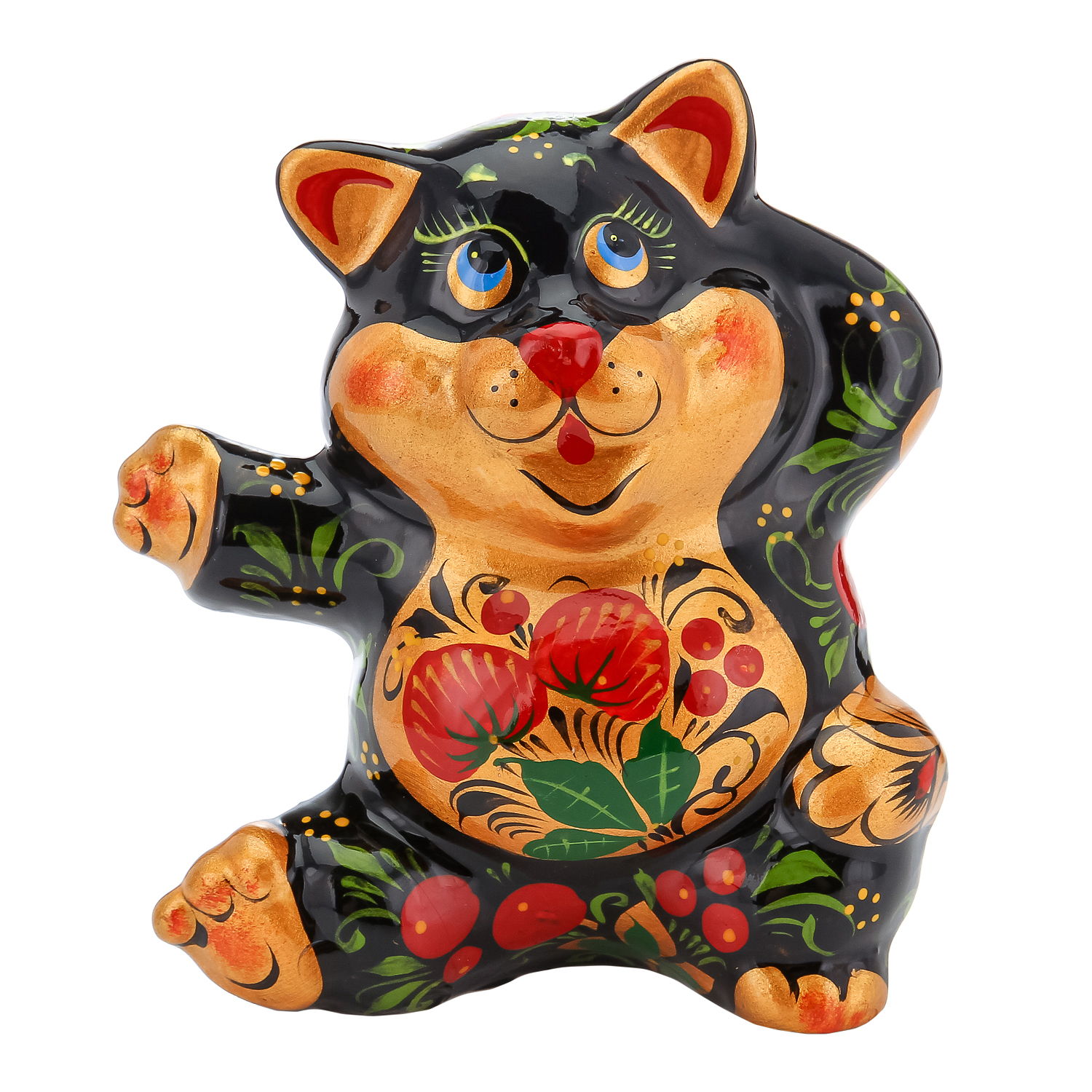 

Статуэтка «Кот танцор». Хохлома