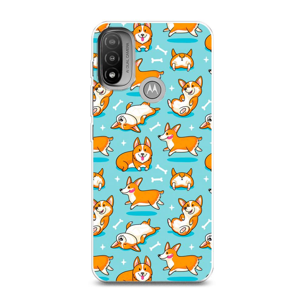 

Чехол Awog на Lenovo K14 Plus/Motorola Moto E20/E30/E40 "Веселые корги", Разноцветный, 243450-2