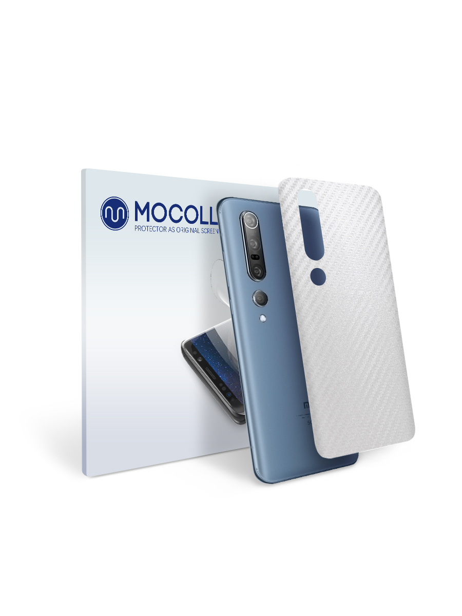 

Пленка защитная MOCOLL для задней панели XIAOMI Mi Note 10/10 pro/10lite Карбон прозрачный