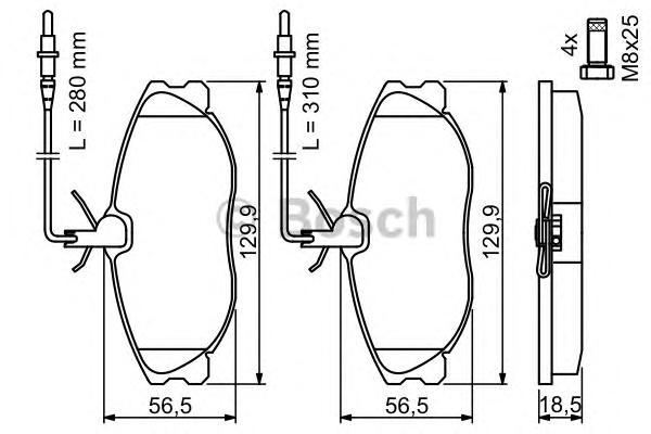 

0 986 424 223 =604 04=FDB1063=571898X колодки дисковые п. Peugeot 406 2.0-2.0HDi 95-04 дис