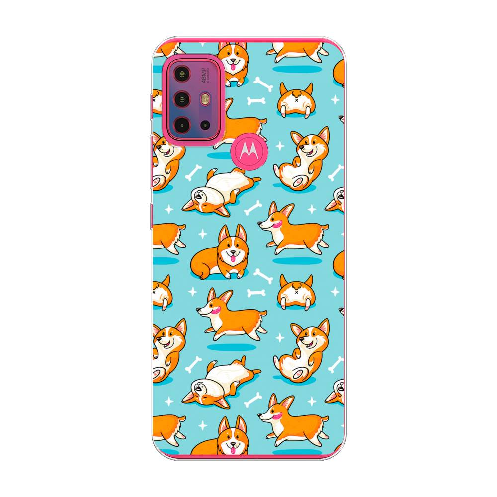 

Чехол Awog на Lenovo K13 Note/Motorola Moto G10/G20/G30 "Веселые корги", Разноцветный, 242250-2
