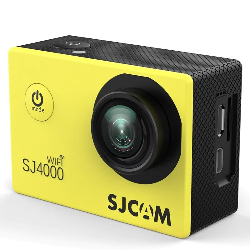 

Экшн камера с креплением на шлем, голову, грудь 4k SJCAM SJ4000 WiFi, желтый