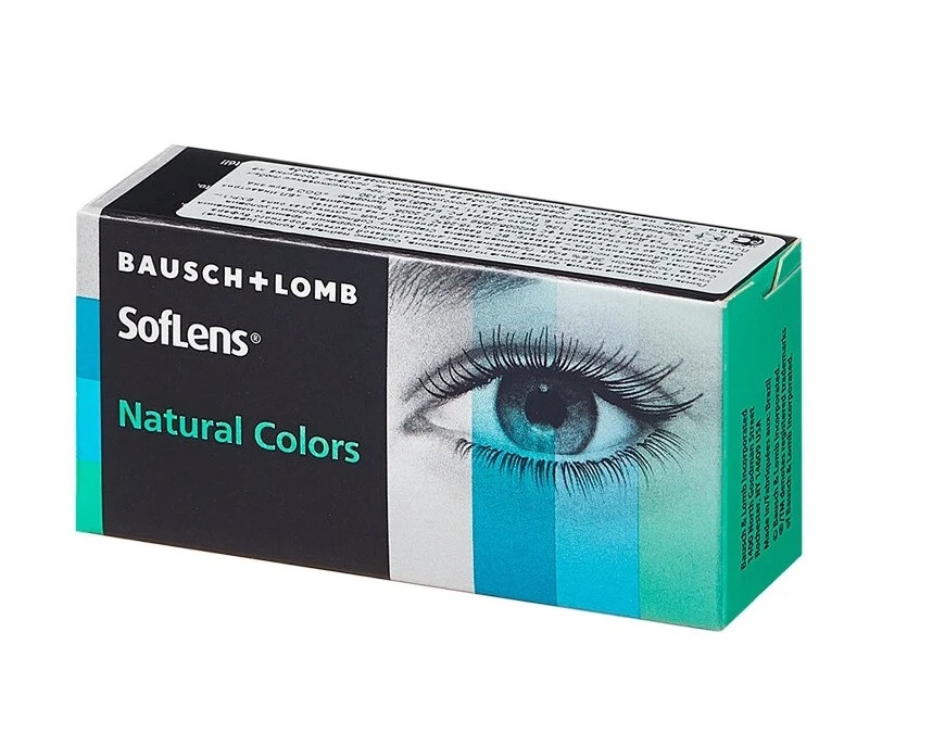 фото Контактные линзы soflens natural colors 2 линзы r 8,7 -4,00 серые